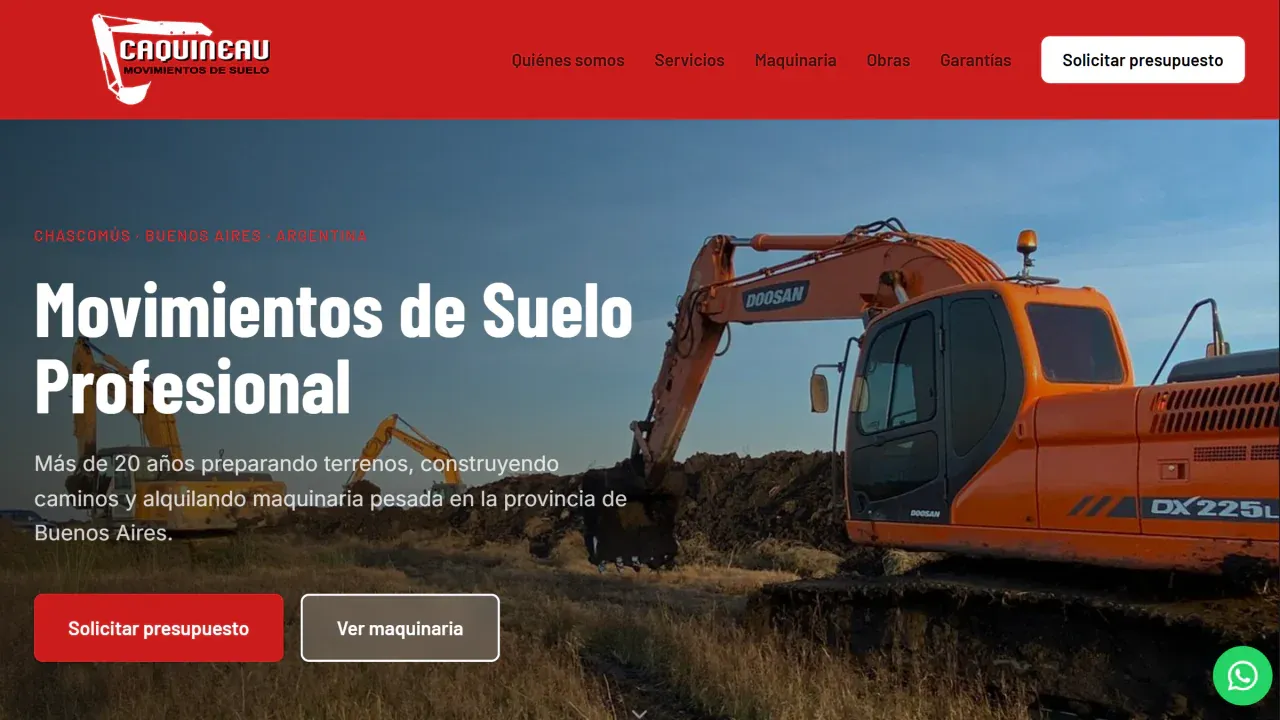 Vista previa de Caquineau Movimientos de Suelo